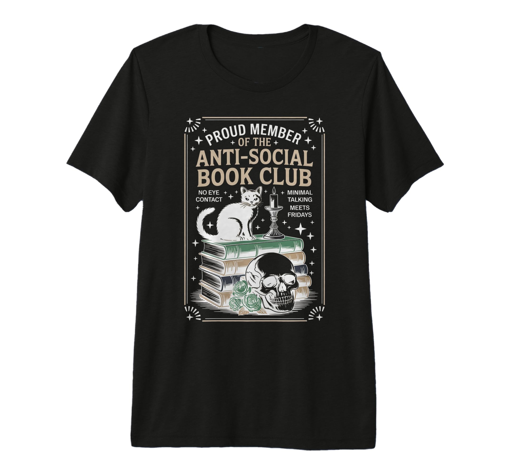 Anti Social Book Club Cat Tri Blend T-Shirt - Streetwear Style Men Women - T-Shirt, Sweatshirt, Hoodie