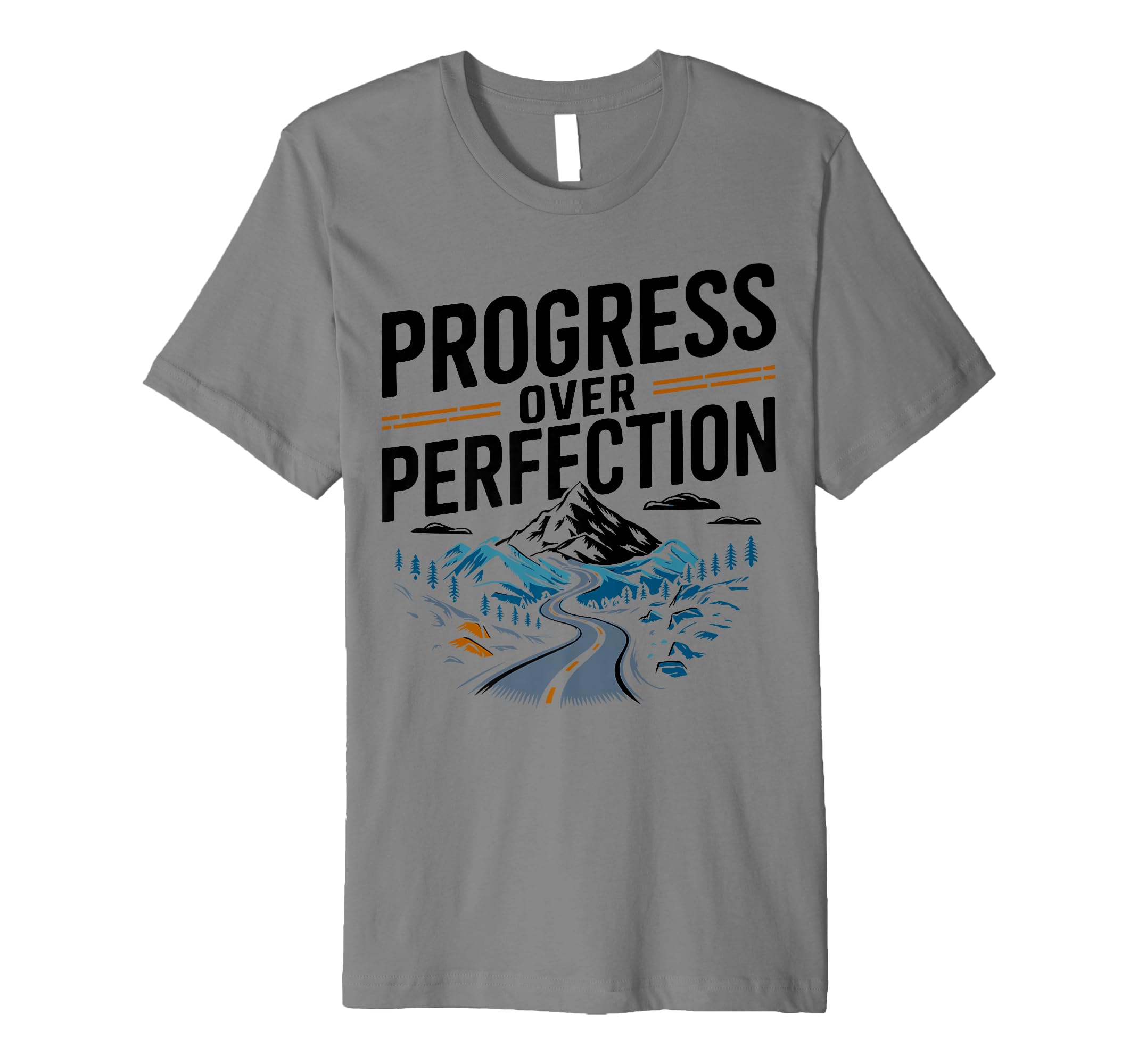 Progress Over Perfection Mental T-Shirt - Aesthetic Graphic for Adults - T-Shirt, Sweatshirt, Hoodie