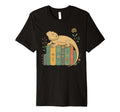 Floral Bearded Dragon Sleeping Books T-Shirt - Custom Art Print Unisex - T-Shirt, Sweatshirt, Hoodie