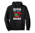 Reading Lover Easily Distracted Dragons And Hoodie - Trendy Graphic Unisex - T-Shirt, Sweatshirt, Hoodie