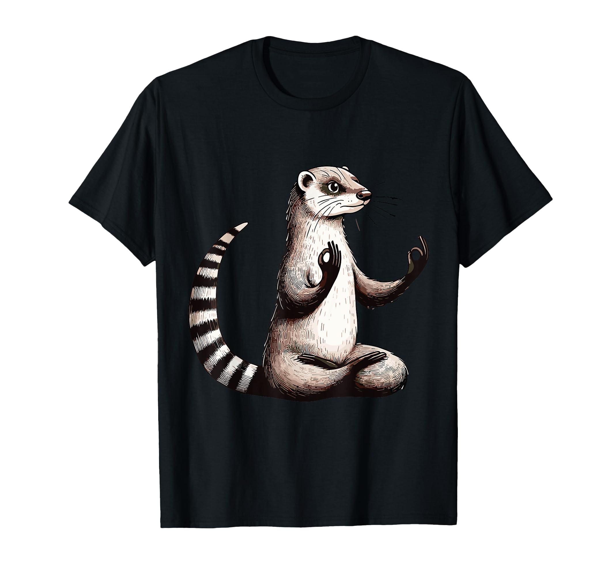 Meditation Mongoose Yoga Pose T-Shirt - Streetwear Style for Adults - T-Shirt, Sweatshirt, Hoodie