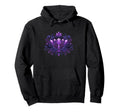 Mystic Amethyst Crystals Dark Roses Hoodie - Novelty Apparel Unisex - T-Shirt, Sweatshirt, Hoodie