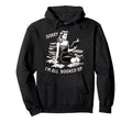 Sorry Im All Booked Up Pinup Book Hoodie - Casual Everyday Wear Men Women - T-Shirt, Sweatshirt, Hoodie