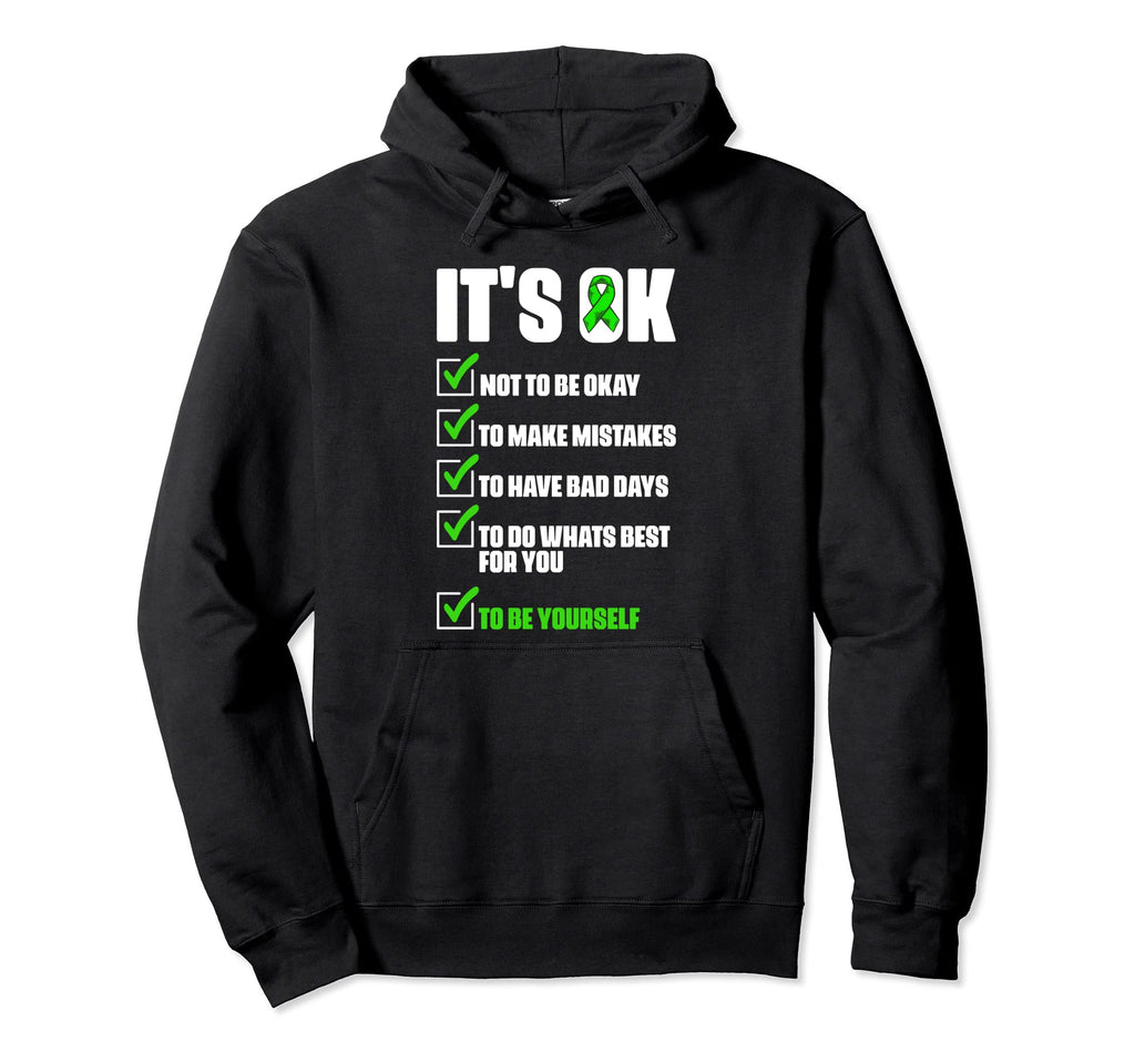 Ok Mental Illness Support Mental Health Hoodie - Unique Graphic Men Women - T-Shirt, Sweatshirt, Hoodie