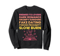 Bibliophile Romance Book Genre Sweatshirt - Novelty Apparel Unisex - T-Shirt, Sweatshirt, Hoodie