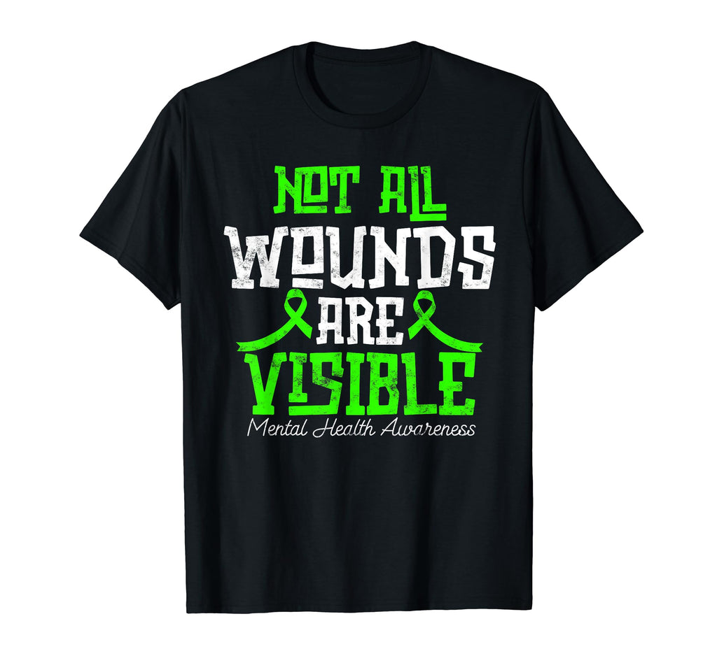 Not All Wounds Are Visible Awareness T-Shirt - Minimalist Print for Adults - T-Shirt, Sweatshirt, Hoodie