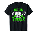 Not All Wounds Are Visible Awareness T-Shirt - Minimalist Print for Adults - T-Shirt, Sweatshirt, Hoodie