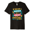 Garden And Library Nature And Books T-Shirt - Graphic Print for Adults - T-Shirt, Sweatshirt, Hoodie