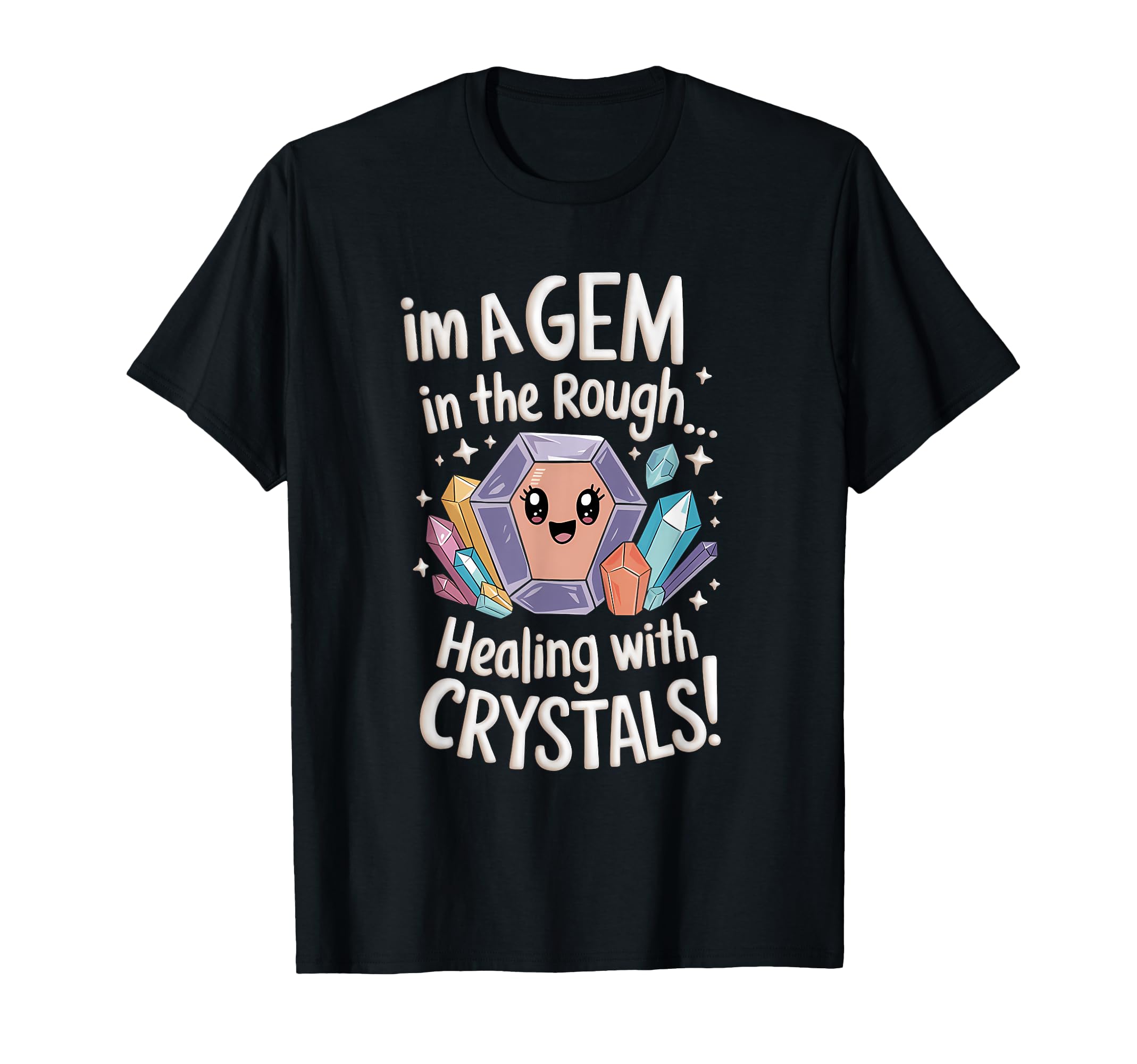 Healing Stone Crystals Energy T-Shirt - Unique Graphic for Adults - T-Shirt, Sweatshirt, Hoodie