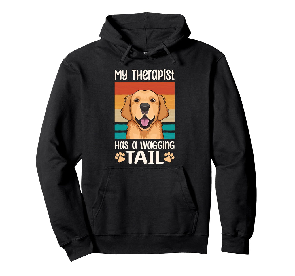 Retriever Therapy Service Dog Hoodie - Graphic Print Unisex - T-Shirt, Sweatshirt, Hoodie