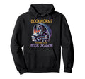 Bookworm Gift Book Dragon Reader Library Hoodie - Custom Art Print Unisex - T-Shirt, Sweatshirt, Hoodie