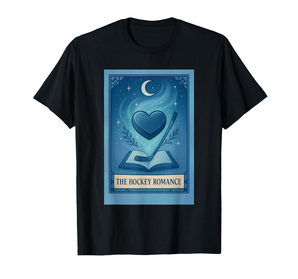 Hockey Romance Tarot Card Books T-Shirt - Novelty Apparel for Adults - T-Shirt, Sweatshirt, Hoodie