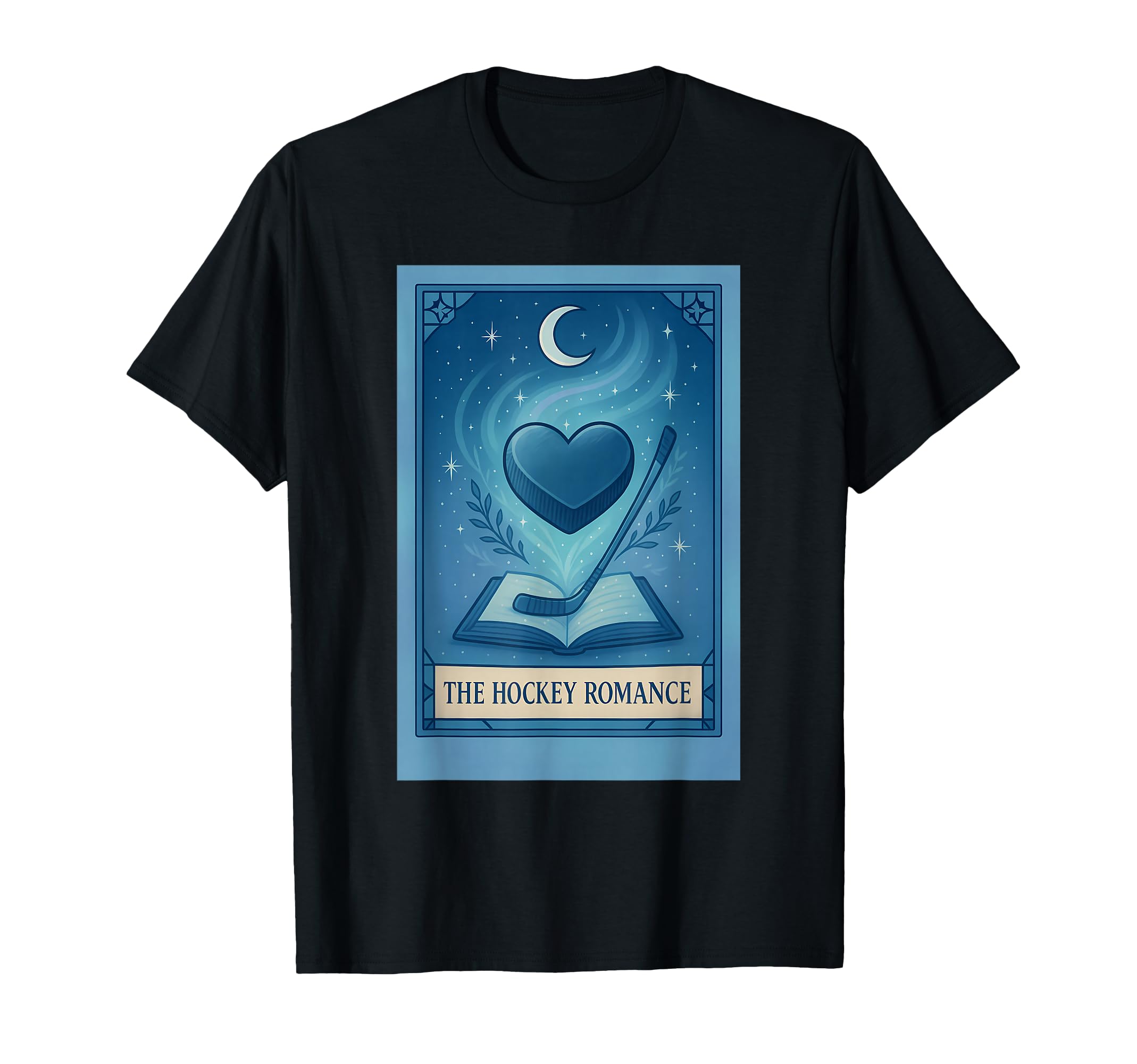 Hockey Romance Tarot Card Books T-Shirt - Novelty Apparel for Adults - T-Shirt, Sweatshirt, Hoodie