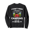 Camping Dog Camper Sweatshirt - Graphic Print for Adults - T-Shirt, Sweatshirt, Hoodie