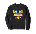 Adorable Book Nerd Typography Sweatshirt - Casual Everyday Wear Unisex - T-Shirt, Sweatshirt, Hoodie