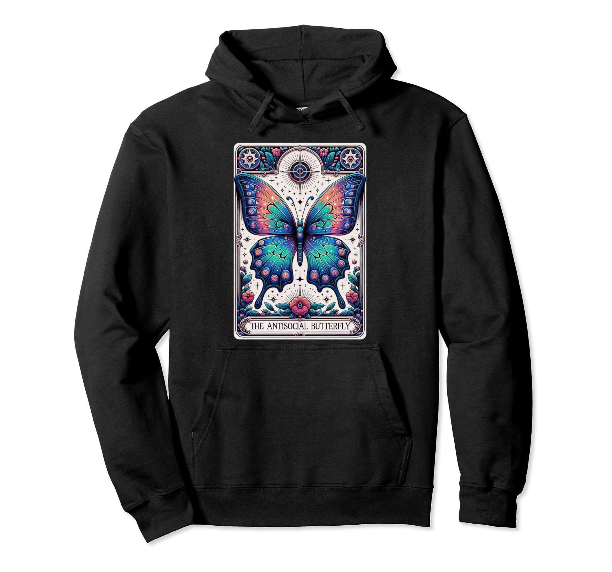 Funny Antisocial Butterfly Hoodie - Casual Everyday Wear for Adults - T-Shirt, Sweatshirt, Hoodie
