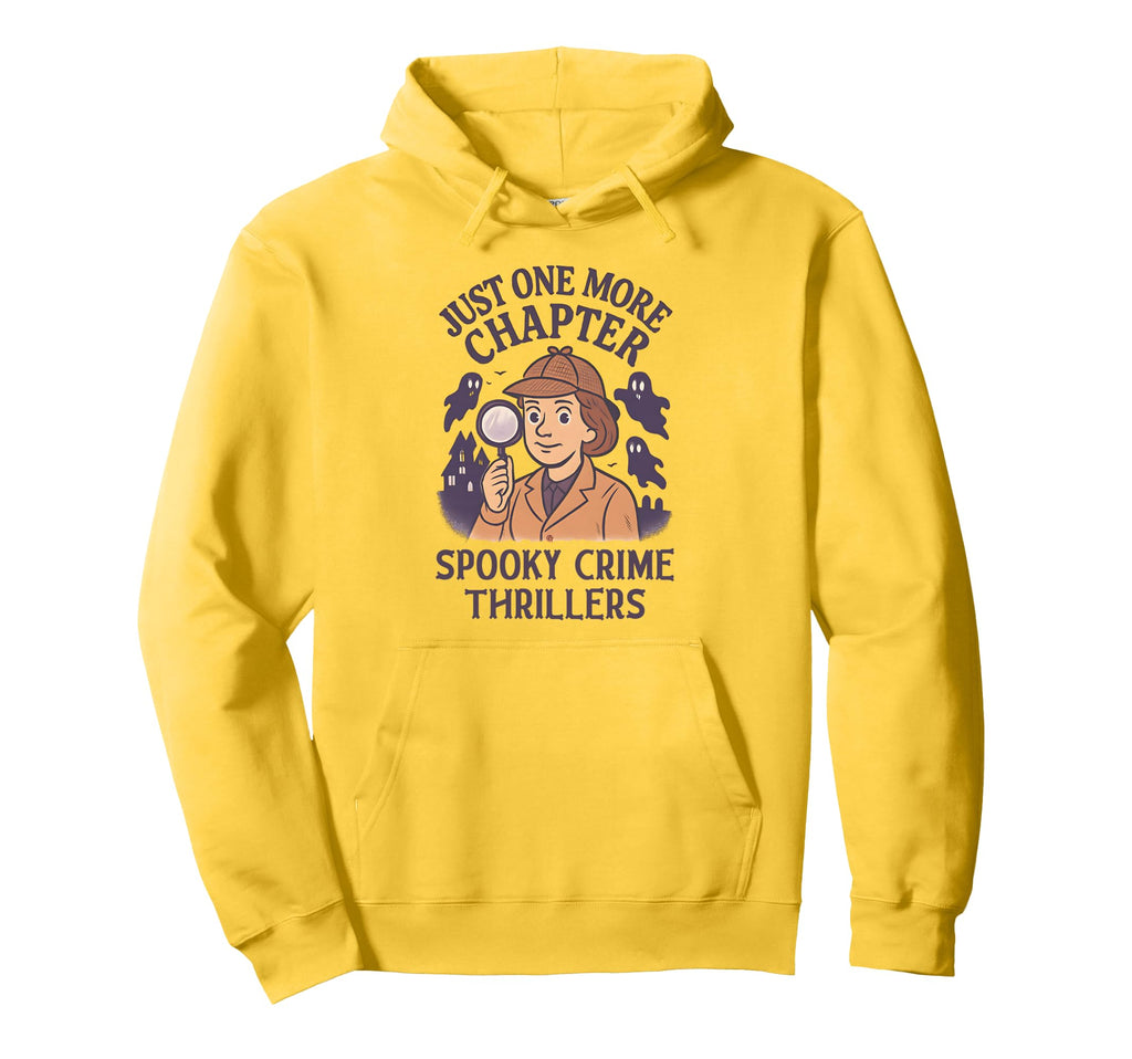 Funny Crime Horror Thriller Detective Hoodie - Trendy Graphic for Adults - T-Shirt, Sweatshirt, Hoodie
