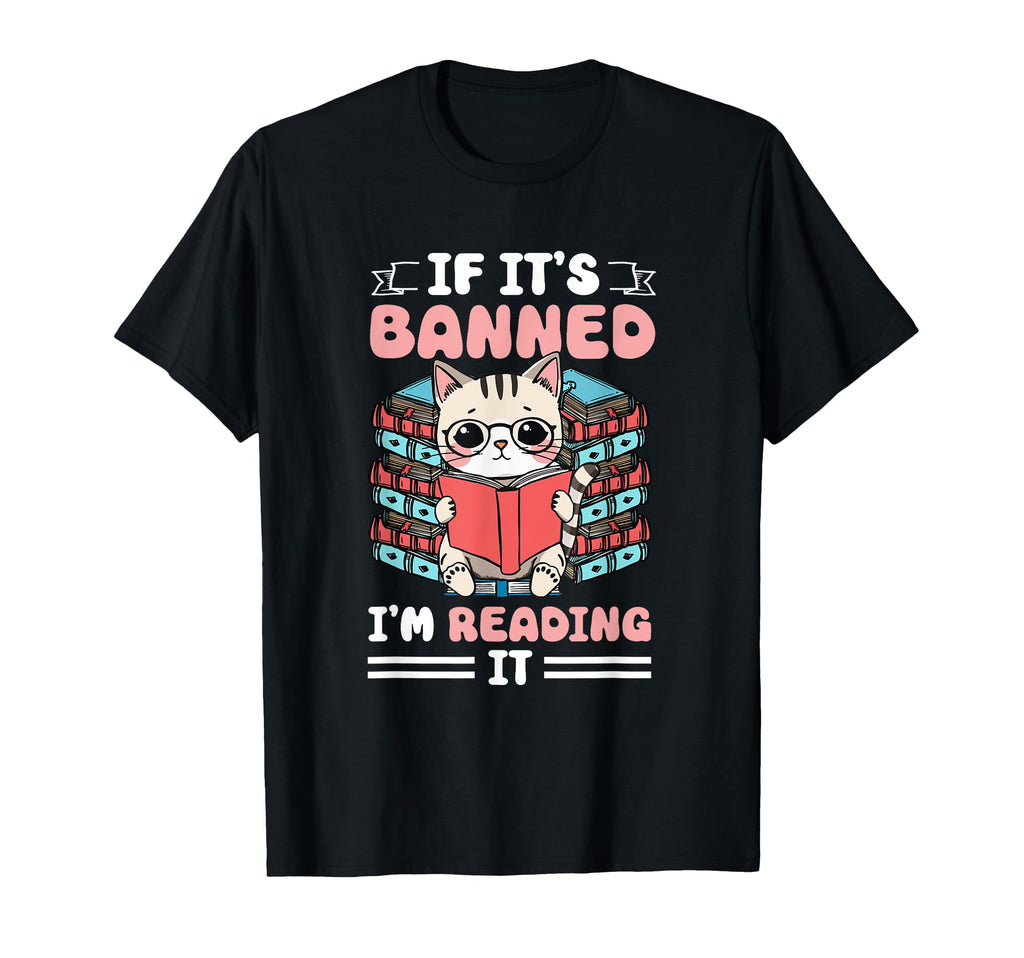 Rebel Cat Reader Book Club Or Librarian T-Shirt - Graphic Print for Adults - T-Shirt, Sweatshirt, Hoodie