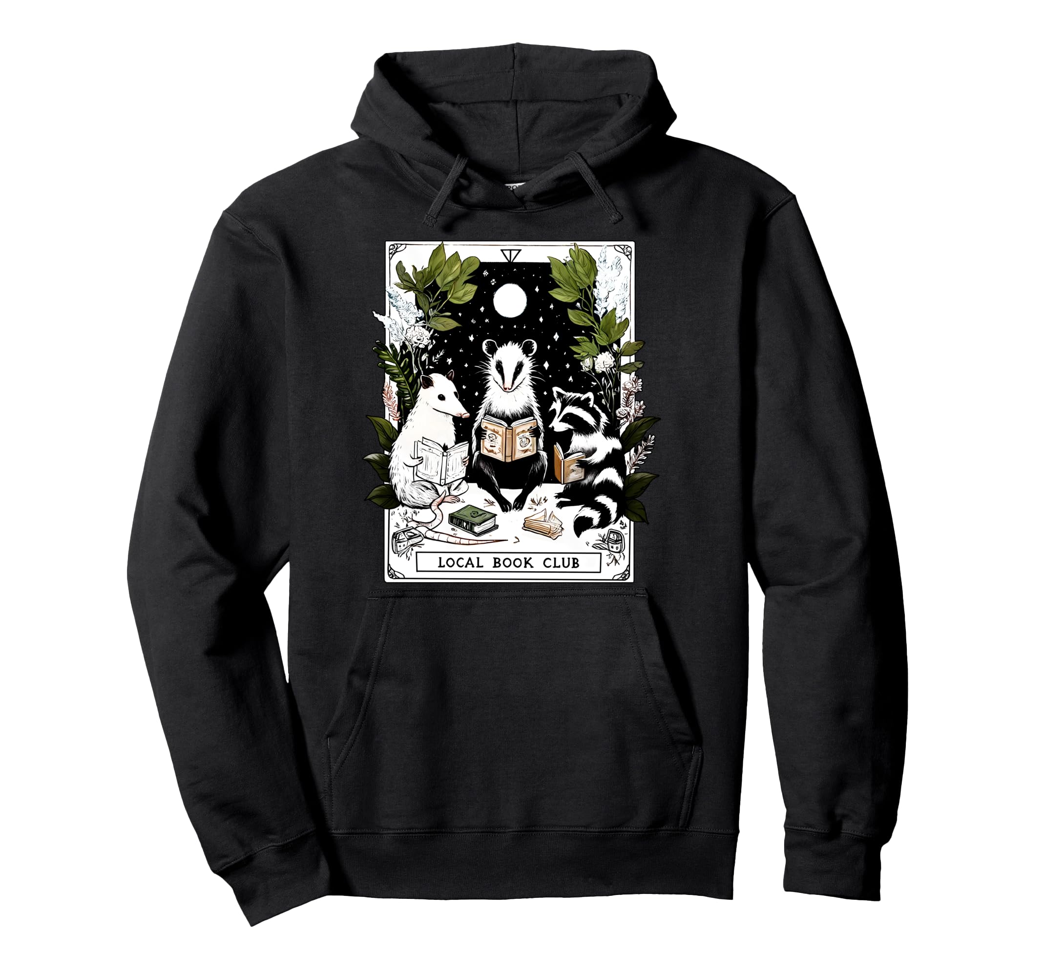 Local Book Club Tarot Card Trash Team Hoodie - Streetwear Style Unisex - T-Shirt, Sweatshirt, Hoodie
