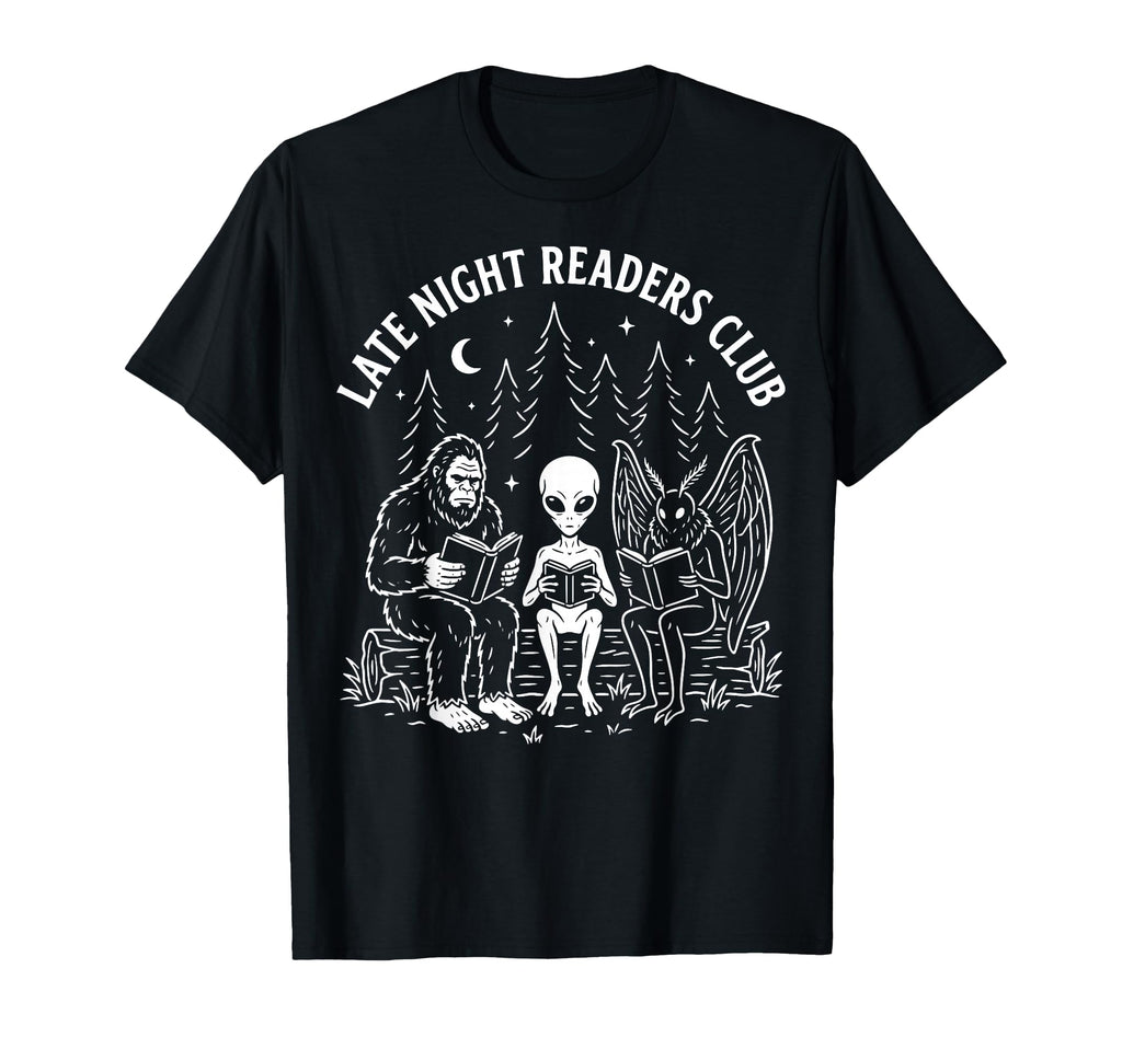 Night Reader Reading Bookworm Bibliophile Hoodie - Streetwear Style Unisex - T-Shirt, Sweatshirt, Hoodie