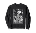 Overthinker Skeleton Tarot Card Sweatshirt - Custom Art Print Men Women - T-Shirt, Sweatshirt, Hoodie