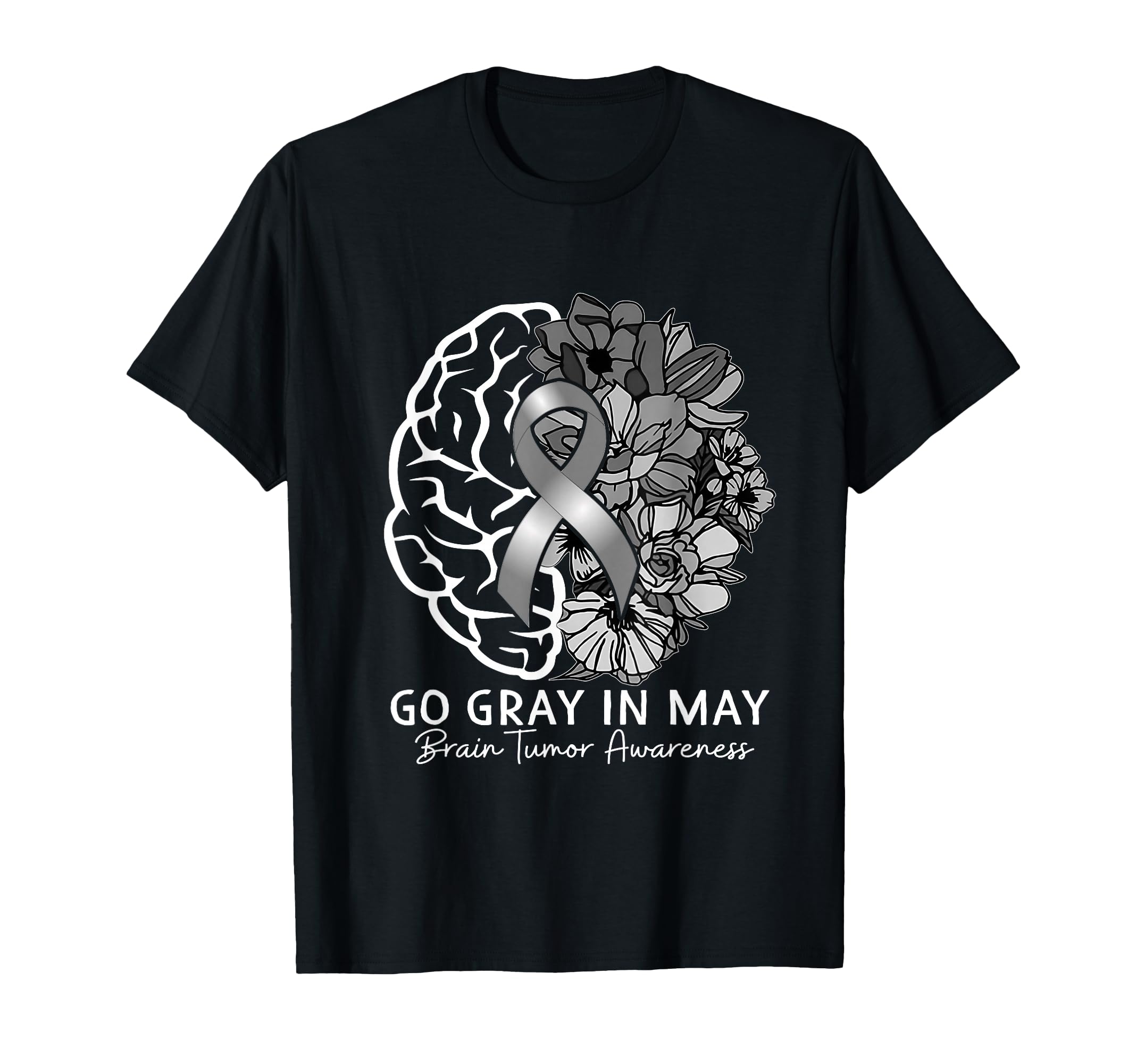 Brain Tumor Awareness Wear Gray May T-Shirt - Novelty Apparel Men Women - T-Shirt, Sweatshirt, Hoodie