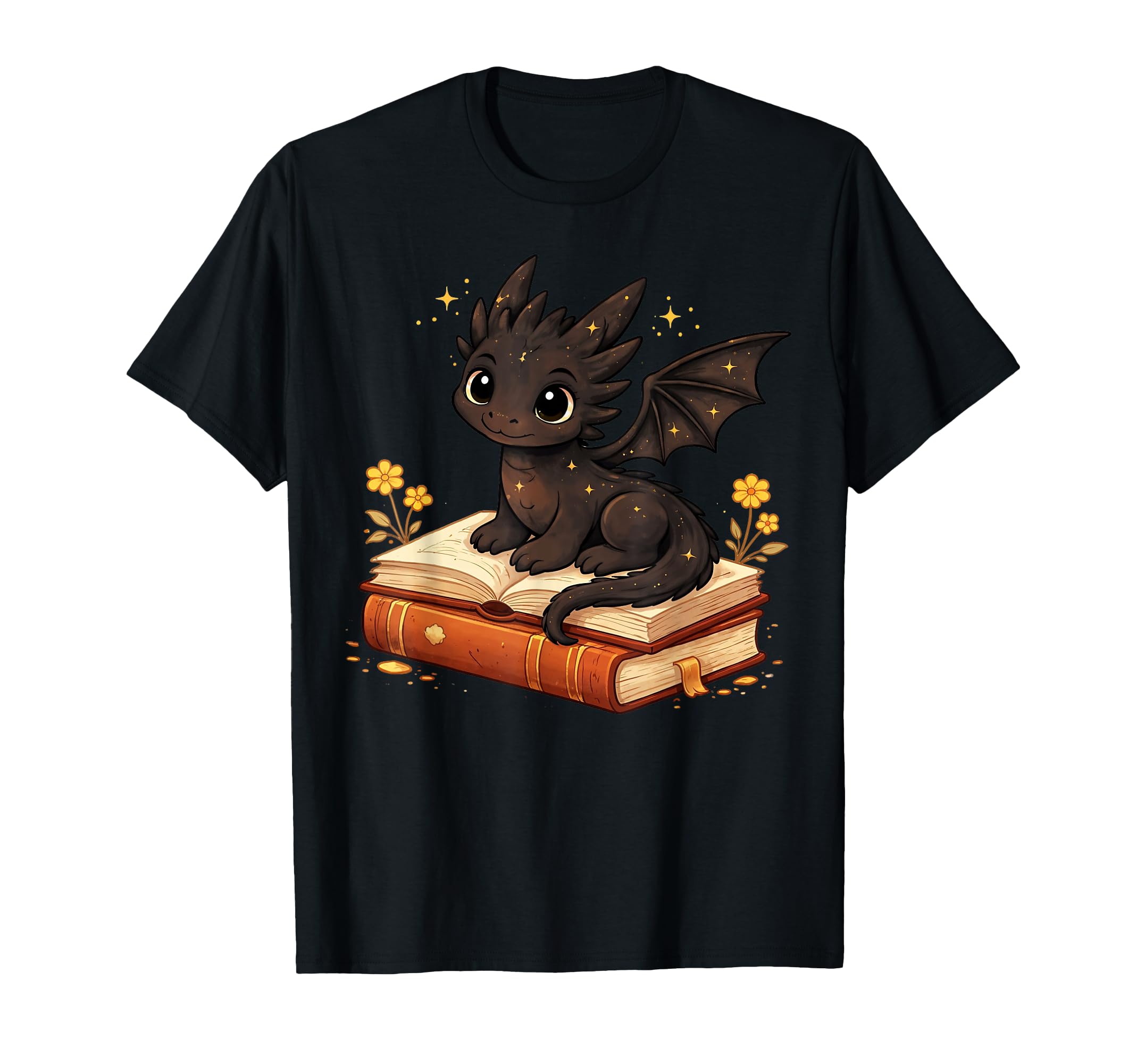 Dragon Reading Books Fantasy Book Lover T-Shirt - Novelty Apparel Unisex - T-Shirt, Sweatshirt, Hoodie
