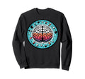 Illustrated Brain Pills And Stars Sweatshirt - Custom Art Print for Adults - T-Shirt, Sweatshirt, Hoodie