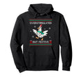 Overstimulated But Festive Goose Ugly Hoodie - Aesthetic Graphic for Adults - T-Shirt, Sweatshirt, Hoodie