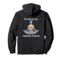 Finding My Inner Peace Yoga Pumpkin Pie Hoodie - Graphic Print for Adults - T-Shirt, Sweatshirt, Hoodie