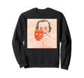 Edgar Allan Poe Mask Red Sweatshirt - Casual Everyday Wear for Adults - T-Shirt, Sweatshirt, Hoodie
