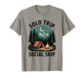 Solo Trip Social Skip Introvert Travel T-Shirt - Custom Art Print Unisex - T-Shirt, Sweatshirt, Hoodie