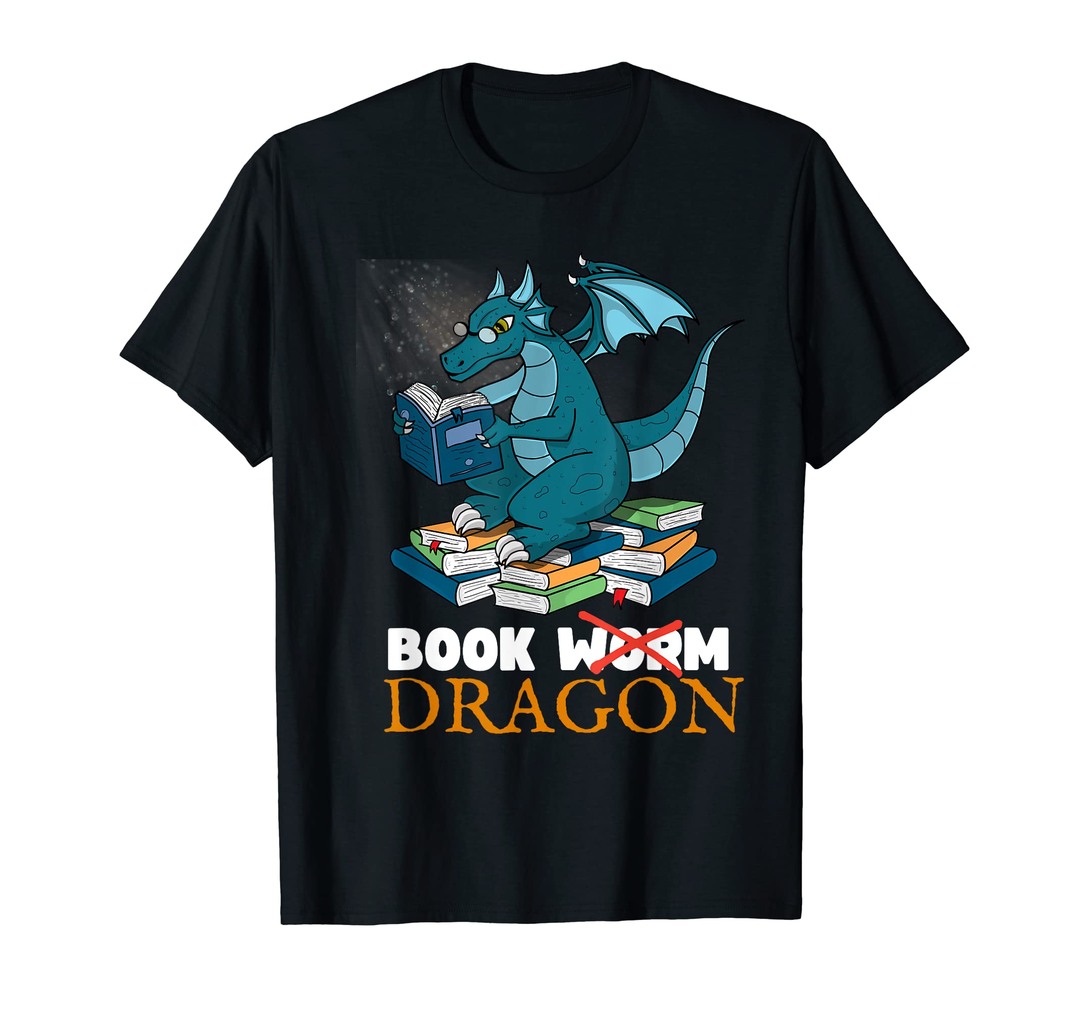 Book Dragon T-Shirt - Casual Everyday Wear Men Women - T-Shirt, Sweatshirt, Hoodie