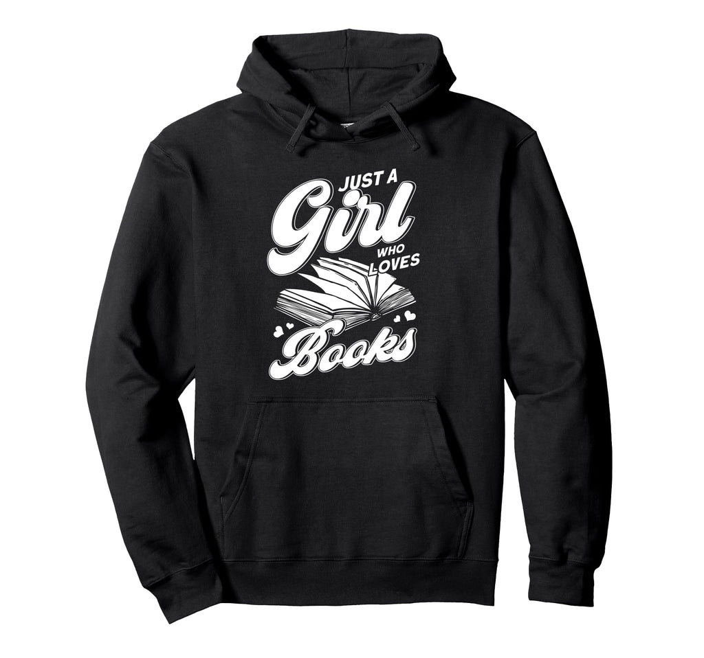 Bookworm Book Reading Just Who Loves Hoodie - Custom Art Print for Adults - T-Shirt, Sweatshirt, Hoodie