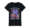 Just Who Loves Dragons And Books T-Shirt - Casual Everyday Wear Men Women - T-Shirt, Sweatshirt, Hoodie
