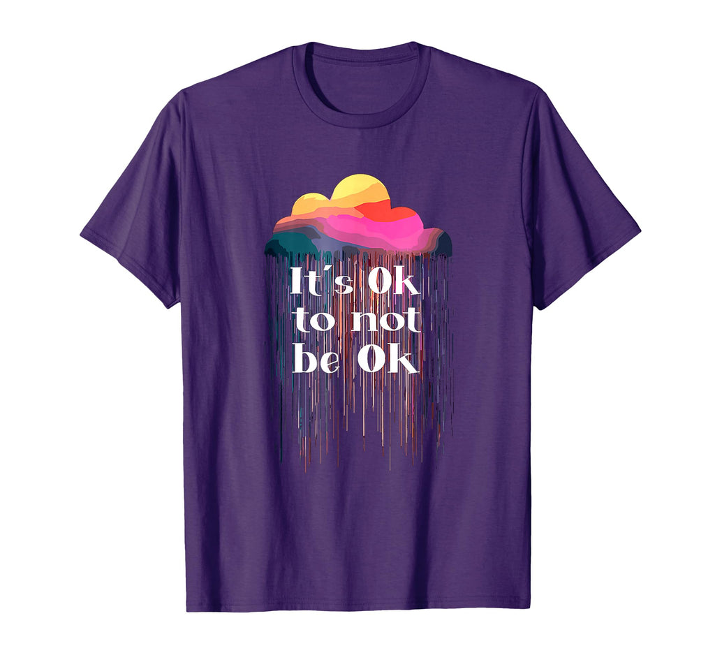 Its Ok To Not Be Ok Cloud Rain T-Shirt - Aesthetic Graphic Men Women - T-Shirt, Sweatshirt, Hoodie
