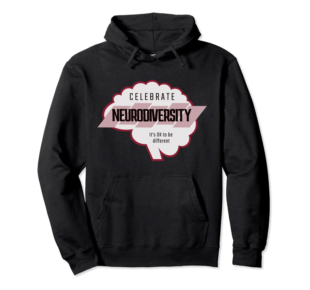 Celebrate Neurodiversity Autism Adhd Asd Hoodie - Graphic Print Men Women - T-Shirt, Sweatshirt, Hoodie