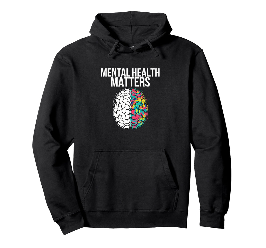 End Stigma Mental Health Matters Tie Hoodie - Trendy Graphic for Adults - T-Shirt, Sweatshirt, Hoodie