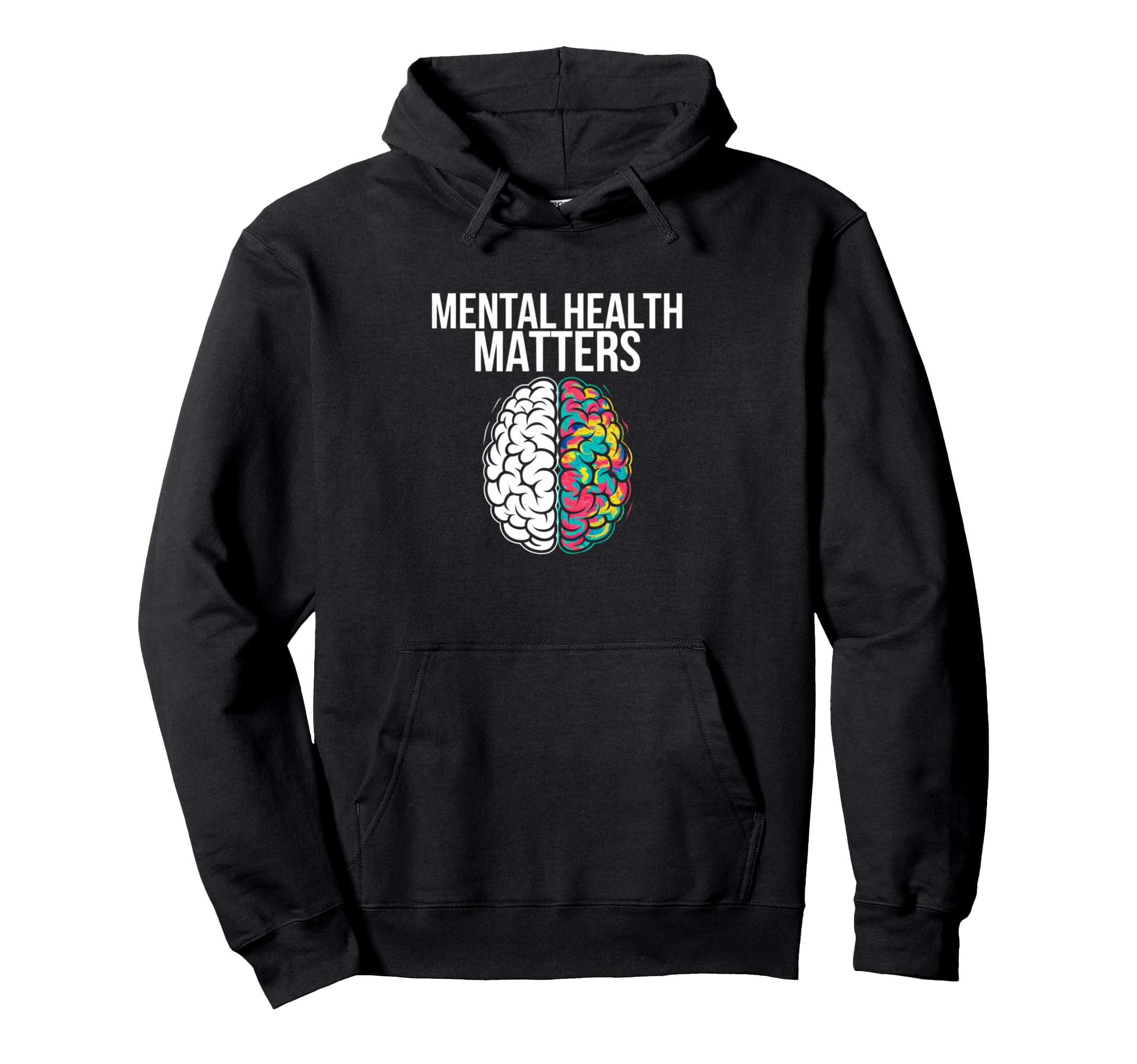 End Stigma Mental Health Matters Tie Hoodie - Trendy Graphic for Adults - T-Shirt, Sweatshirt, Hoodie