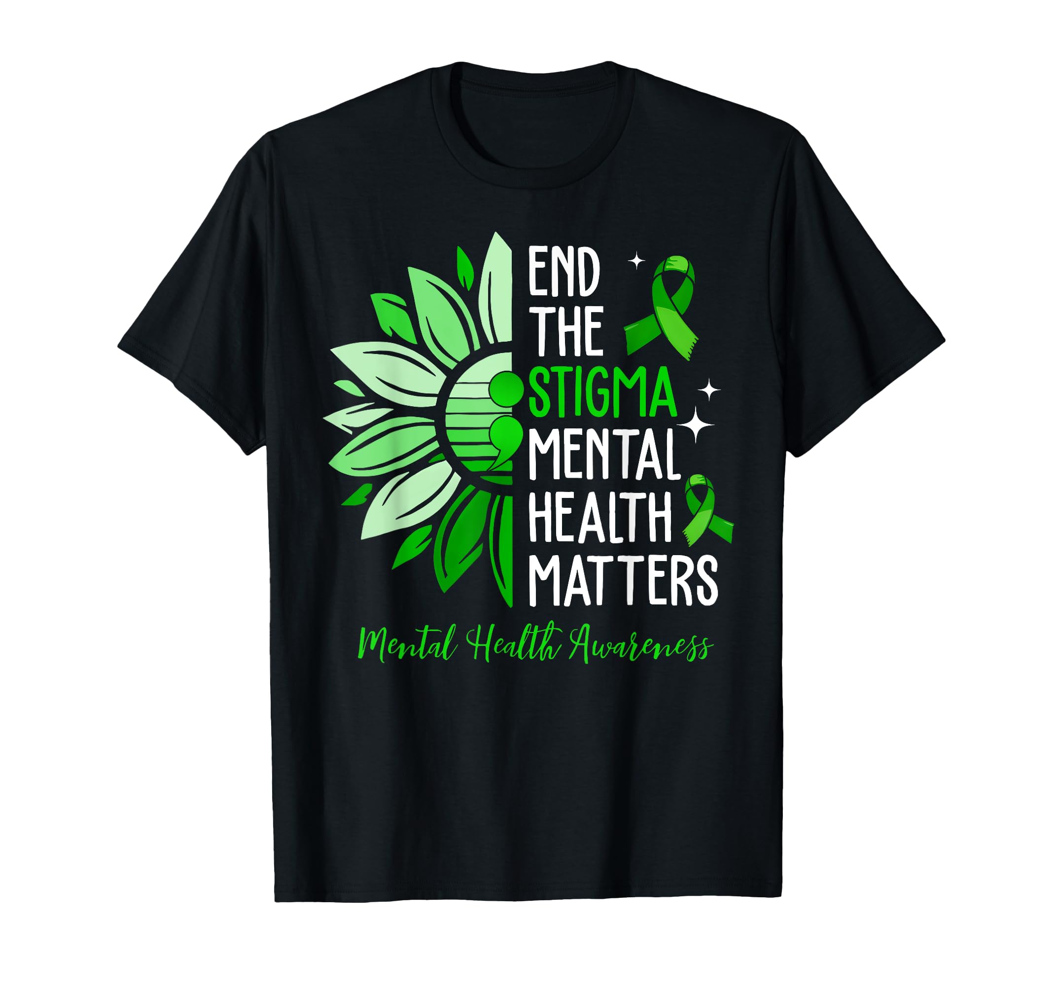End Stigma Mental Health Matters T-Shirt - Unique Graphic for Adults - T-Shirt, Sweatshirt, Hoodie