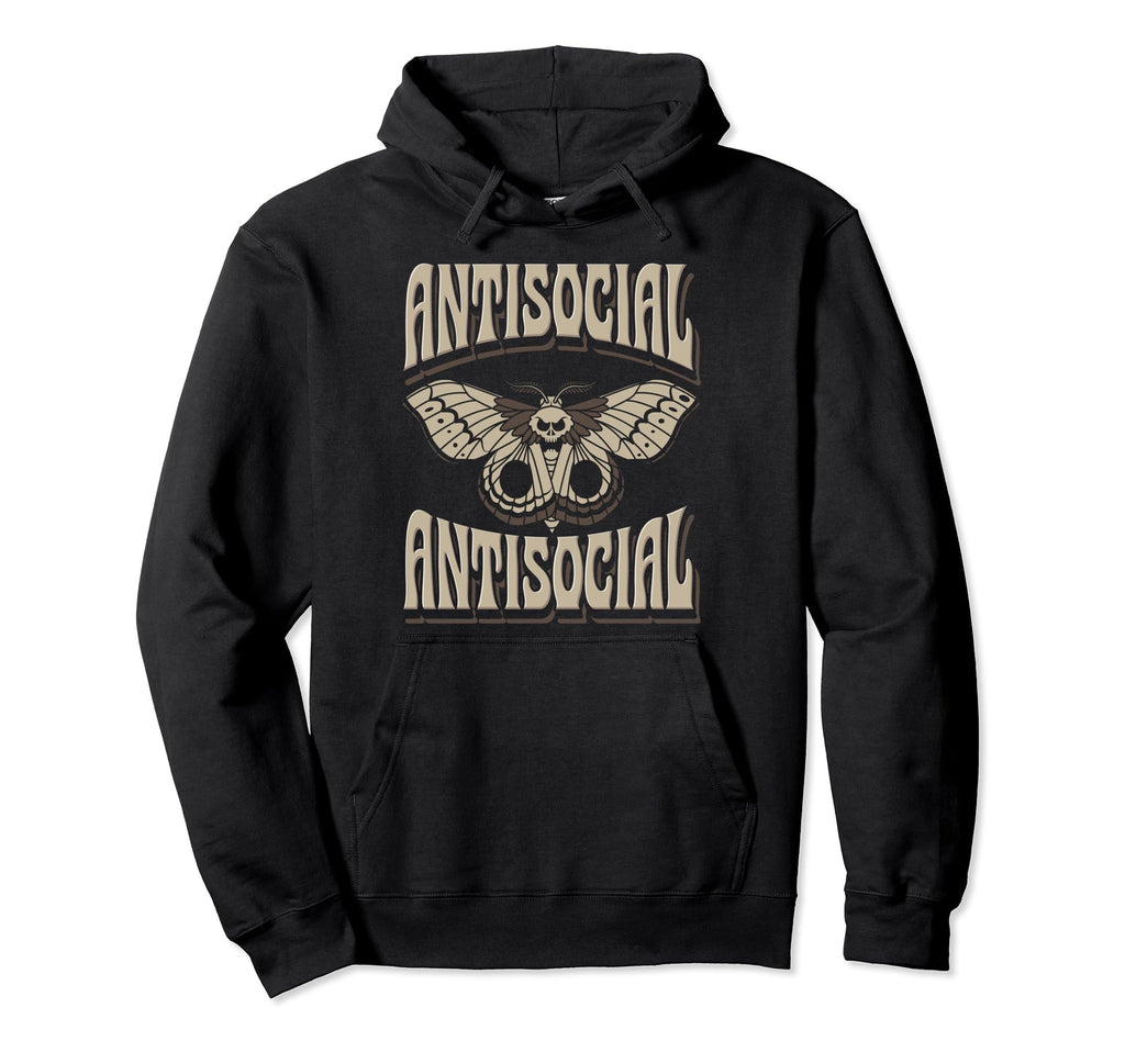 Antisocial Butterfly Socially Hoodie - Streetwear Style Men Women - T-Shirt, Sweatshirt, Hoodie