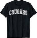 Cougars High School Sports Team Spirit Vintage Distressed T-Shirt Unisex T-shirt, Sweatshirt, Hoodie, Long Sleeve Tee - T-Shirt, Sweatshirt, Hoodie