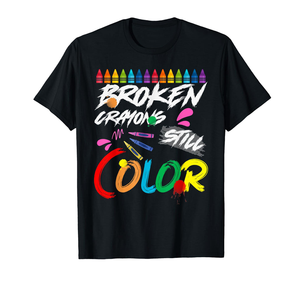 Broken Crayons Still Color Mental T-Shirt - Aesthetic Graphic Men Women - T-Shirt, Sweatshirt, Hoodie