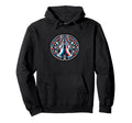 Colorful Geometric Praying Hands Hoodie - Minimalist Print for Adults - T-Shirt, Sweatshirt, Hoodie