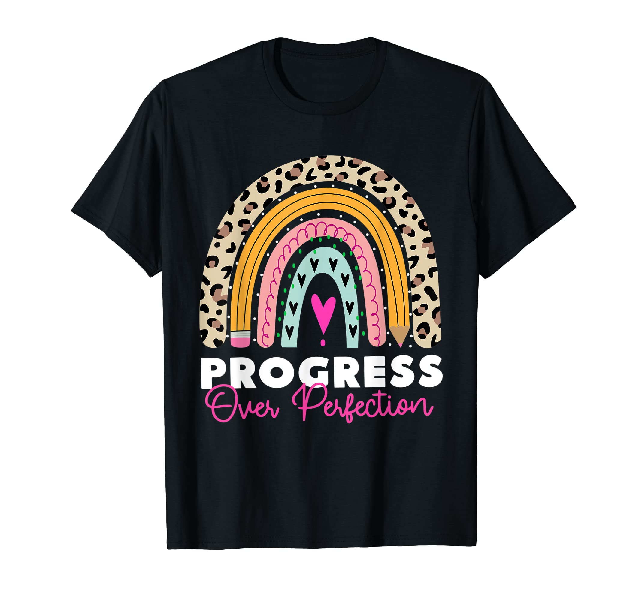 Progress Over Perfection School T-Shirt - Casual Everyday Wear Men Women - T-Shirt, Sweatshirt, Hoodie