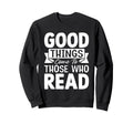 Book Lover Bookworm Storytelling Sweatshirt - Minimalist Print for Adults - T-Shirt, Sweatshirt, Hoodie