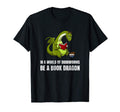 World Bookworms Be Book Dragon Reading T-Shirt - Trendy Graphic Unisex - T-Shirt, Sweatshirt, Hoodie