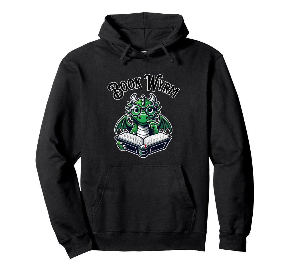 Book Wyrm Books Dragon Lovers Hoodie - Aesthetic Graphic Men Women - T-Shirt, Sweatshirt, Hoodie