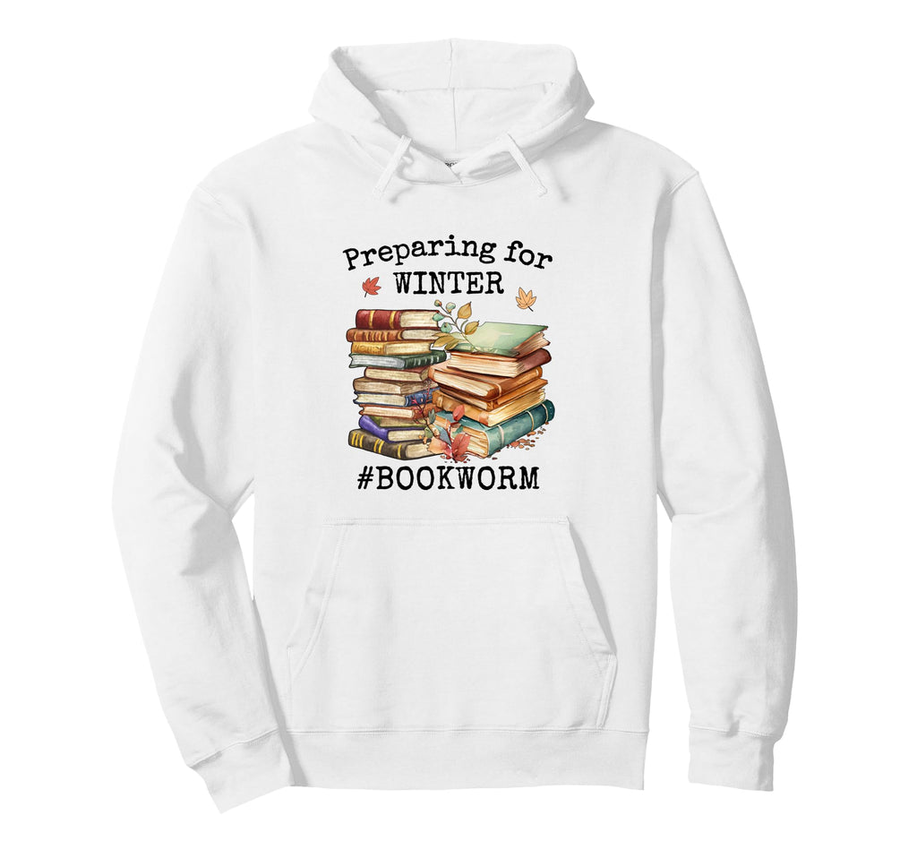 Funny Bookworms Readers Preparing Winter Hoodie - Trendy Graphic Men Women - T-Shirt, Sweatshirt, Hoodie