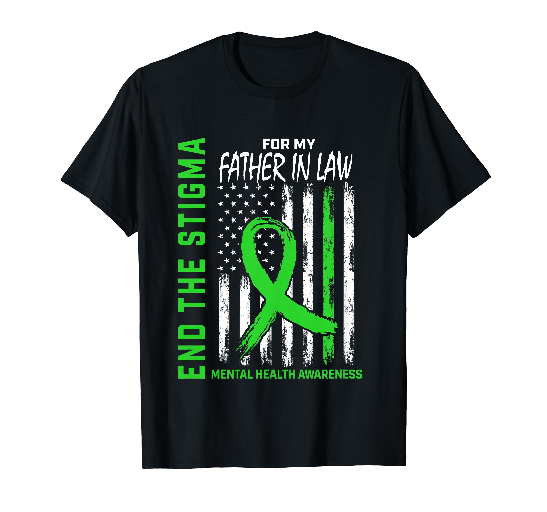 End Stigma Mental Health Awareness Flag T-Shirt - Trendy Graphic Unisex - T-Shirt, Sweatshirt, Hoodie